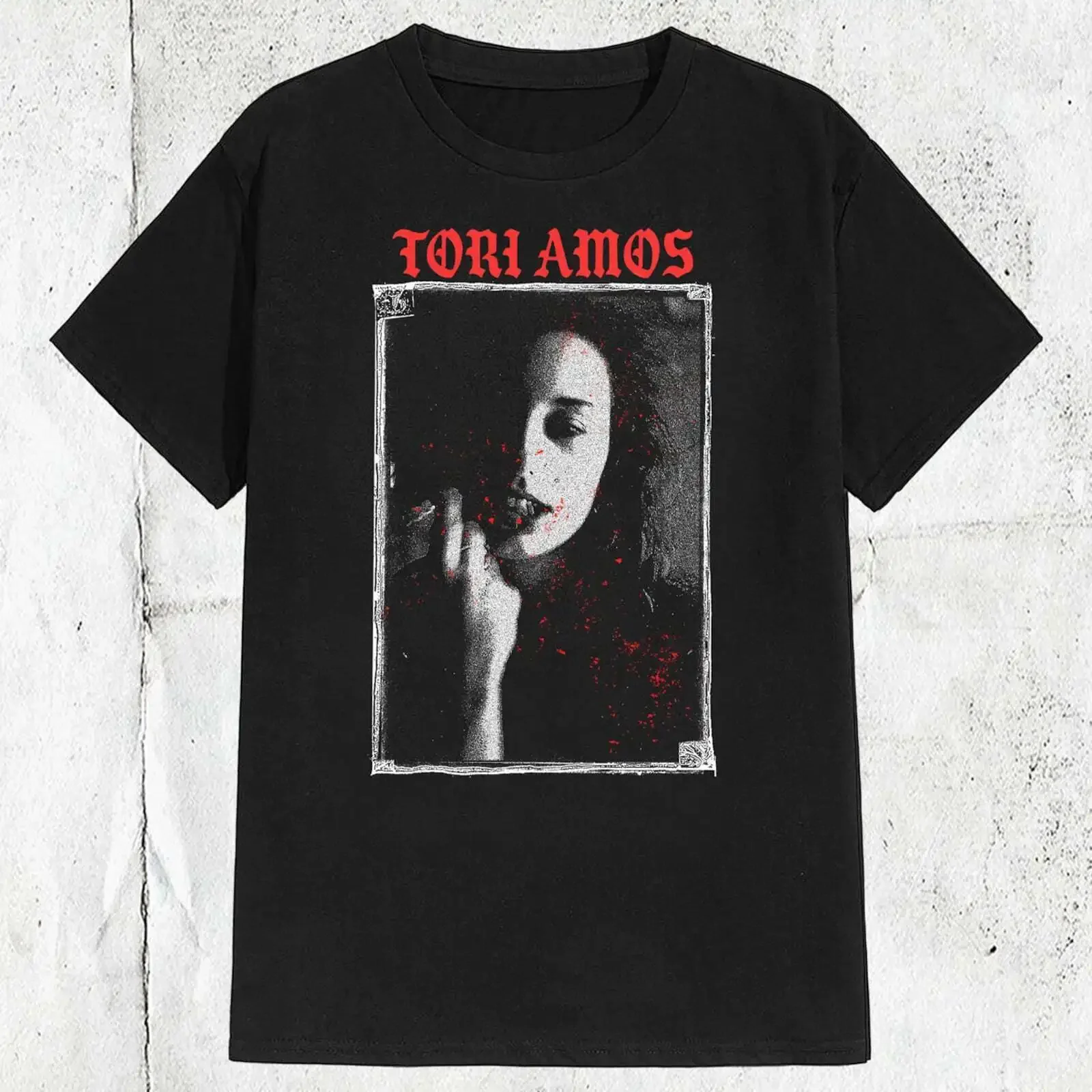 Camiseta Vintage de los años 80 y 90, camisa de estilo metálico Tori Amos