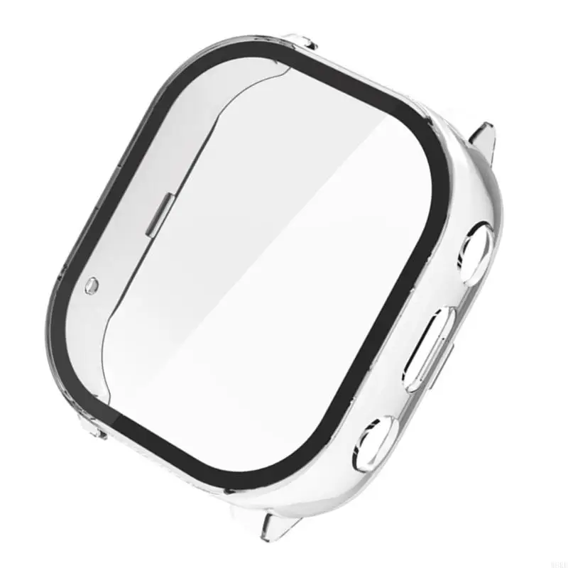 W8KE Integrated Screen Protector Guard Case Cover for JrTrack 3 Scratch Resist Shock Smartwatch PC Full Coverage Bumper Shell