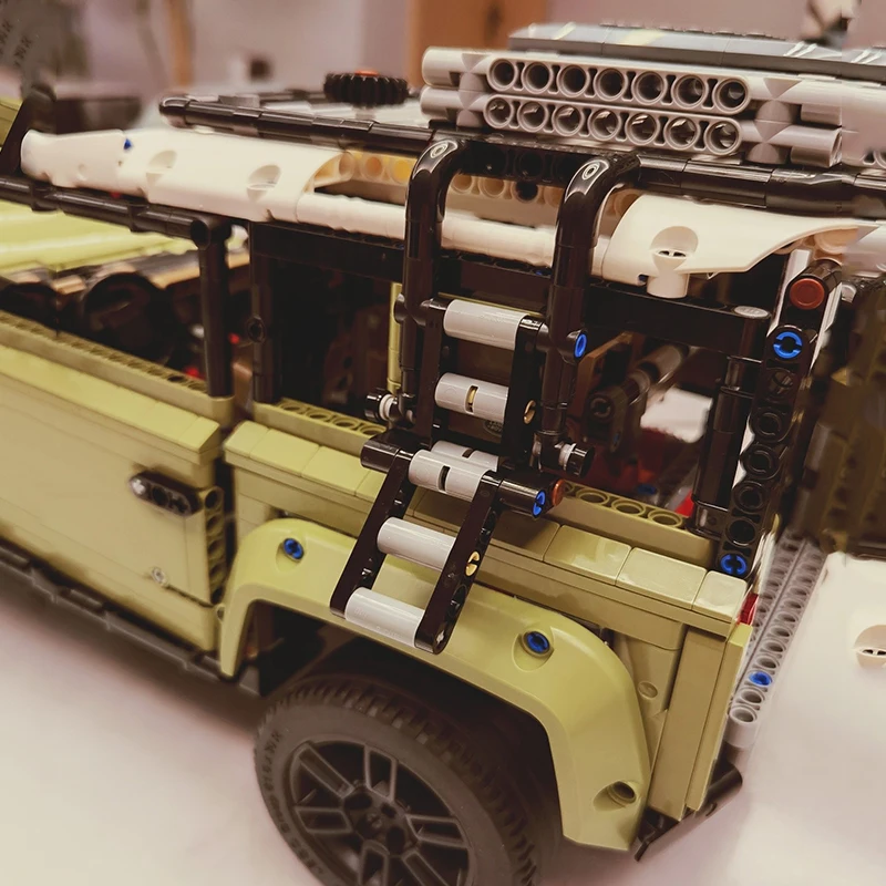 Technisches Moc 2573 Land Rover Verteidiger Geländewagen Auto Supercar Modell Stück Bausteine Ziegel Puzzle Spielzeug als Geschenk