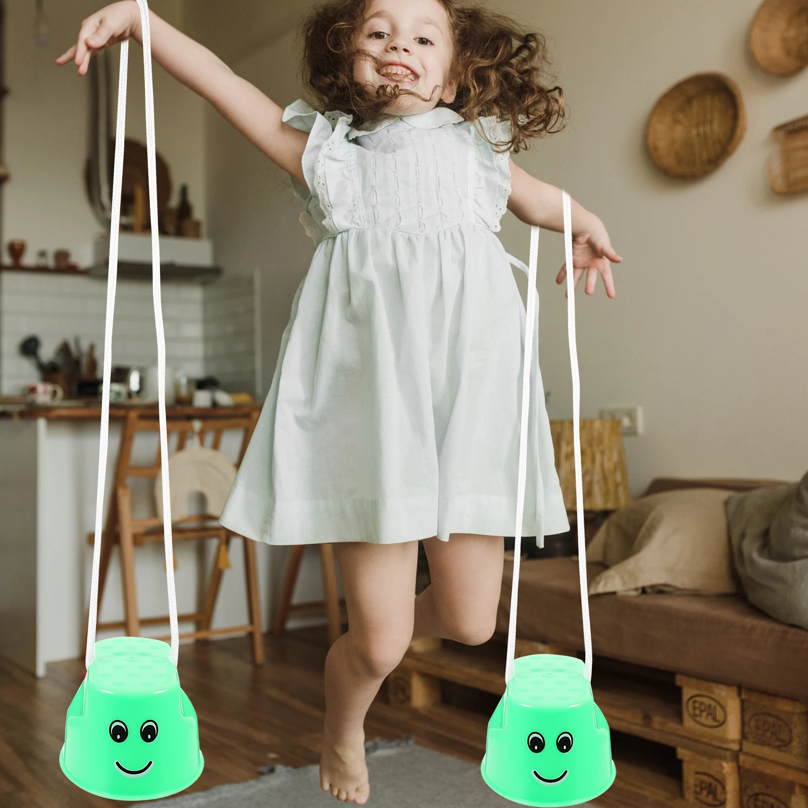 

4pcs Kids Stilts Toy Balance Training Equipment Toddlers Playground Outdoor Sports Parent Child Educational