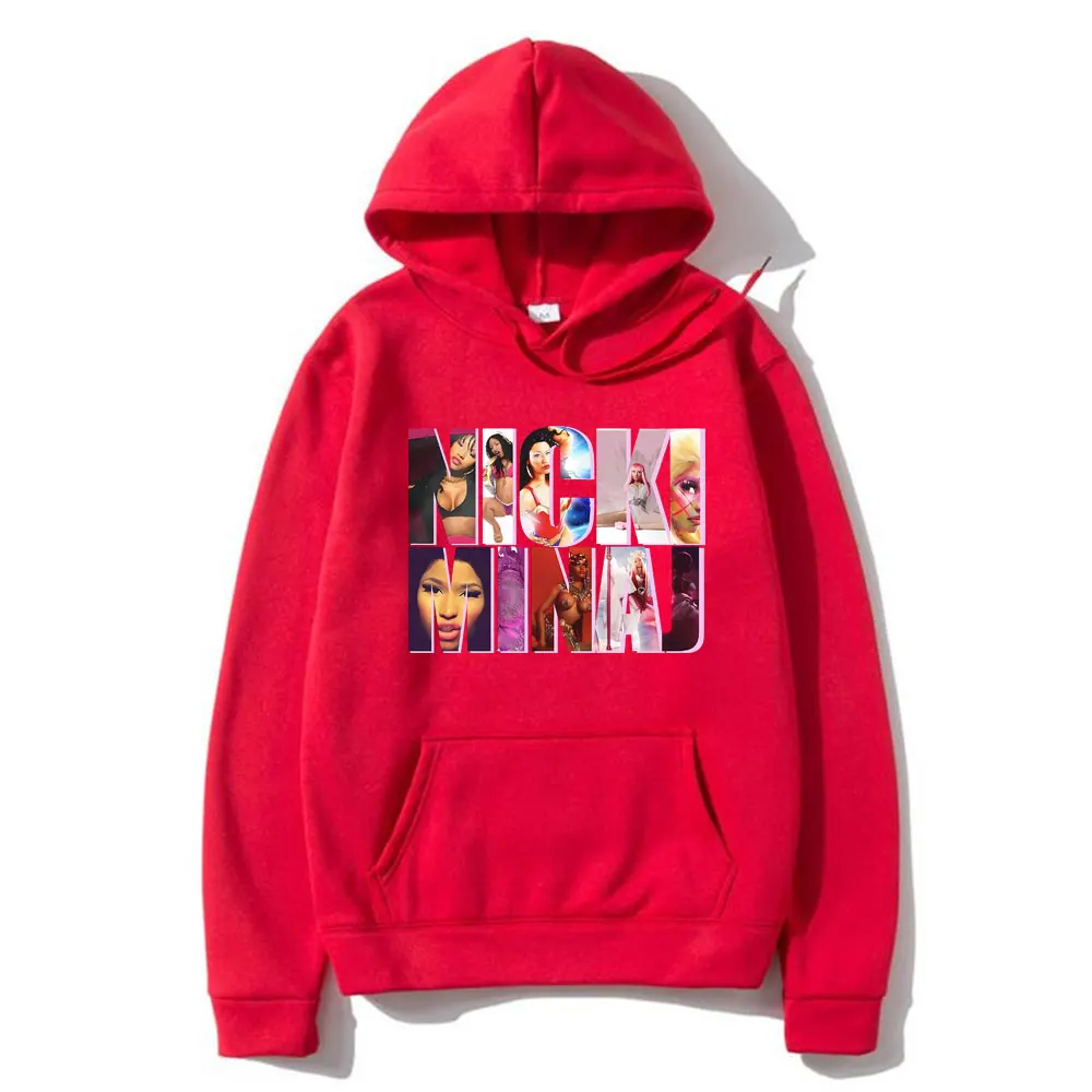 Sudadera con capucha de rapero Nicki Minaj para hombre y mujer, ropa de calle Vintage Unisex, de gran tamaño, con Álbum de Música, estilo Hip Hop, años 2007 a 2024