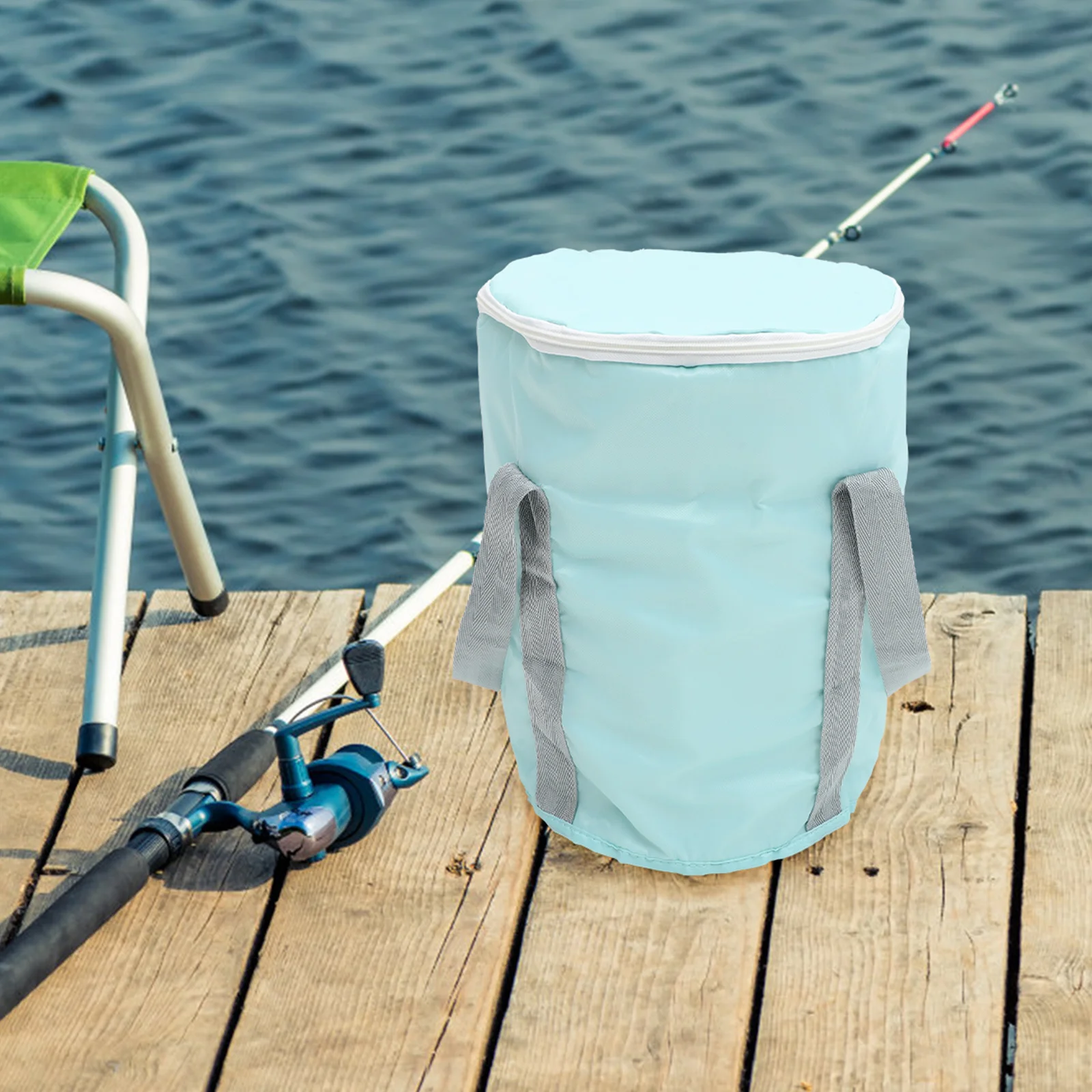 Foldable Peva Foot Soak Tub Portable Water Bucket Carry Handle Ideal for Camping Travel Outdoor Foot Bath Spa Basin