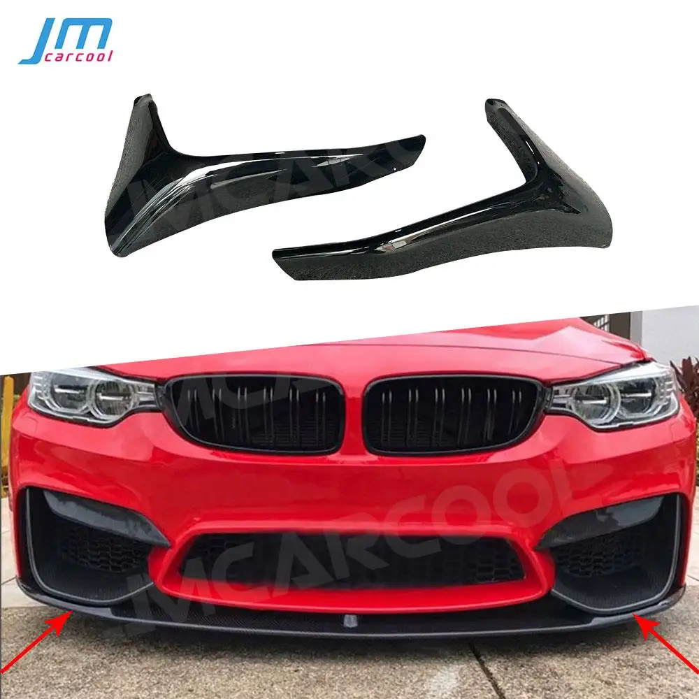 

ABS Carbon Look/Gloss black for BMW 3 Series F80 M3 4 Series F82 F83 M4 2014-2018 Front Bumper Lip Splitters Chin Bodykits