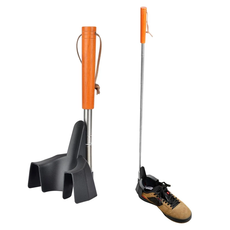 Shoe Horn Long Handle for Seniors, Extended Foot Shoe Funnel, Shoe Assist Device for Sneakers, for Soft Shoes-ABPX