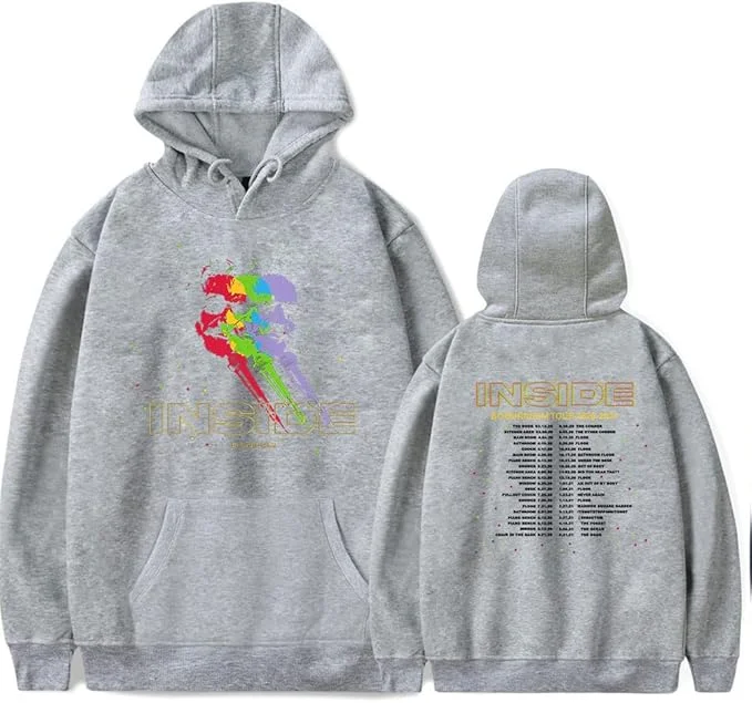 투어 셔츠 Back to Bo Burnhams Inside Collection Merch 봄 가을 후드 의류 캐주얼 탑 스웨트 셔츠