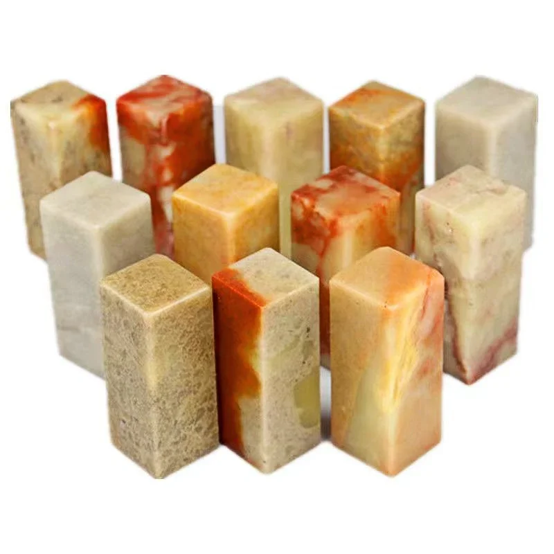 DIY Stone Blank Practice Stamps Sello Handmade Carve Qingtian Stone Chinese Painting Calligraphy Decoration Stone Stamp Seal