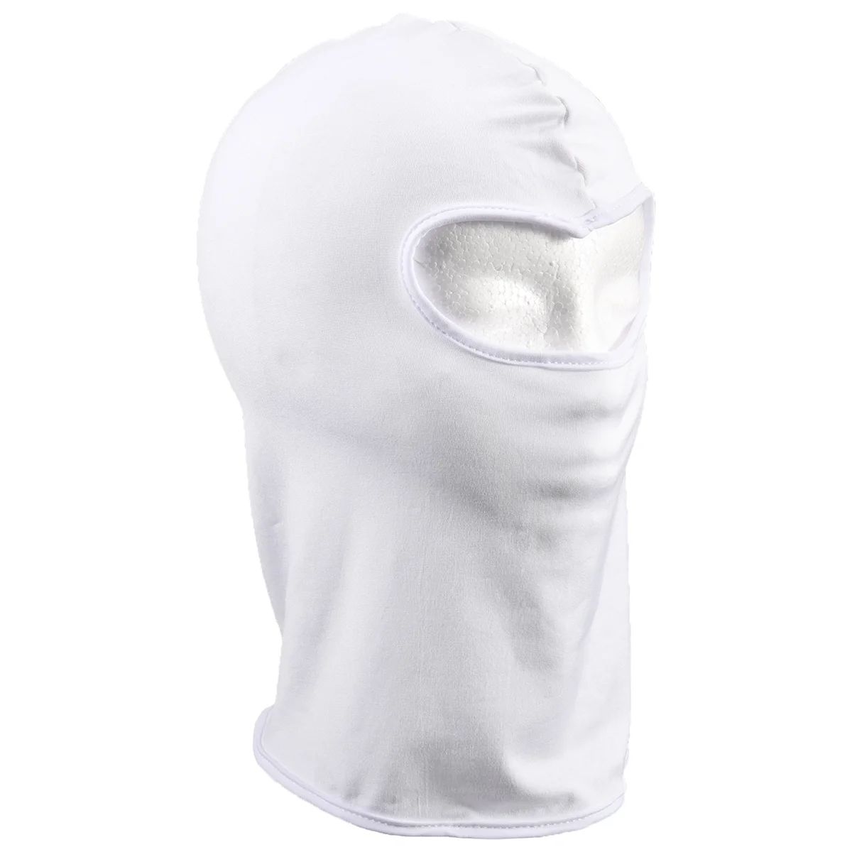 Outdoor Full Face Mask Spandex Balaclava Thin Motorcycle Cycling Ski CS Mask white