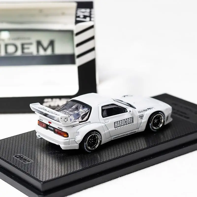 Diecast inno escala 1:64 mazda rx7 fc3s foguete coelho pandem liga modelo de carro brinquedo colecionável presente lembrança exibição ornamento