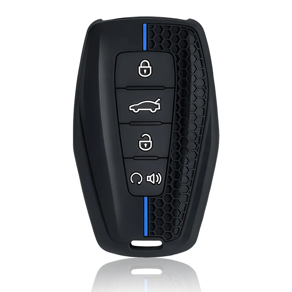 For Geely New Silicone Car Key Cover Case for Geely coolray X6 Emgrand Global Hawk GX7 Remote Car Accessories Shell Holder Set