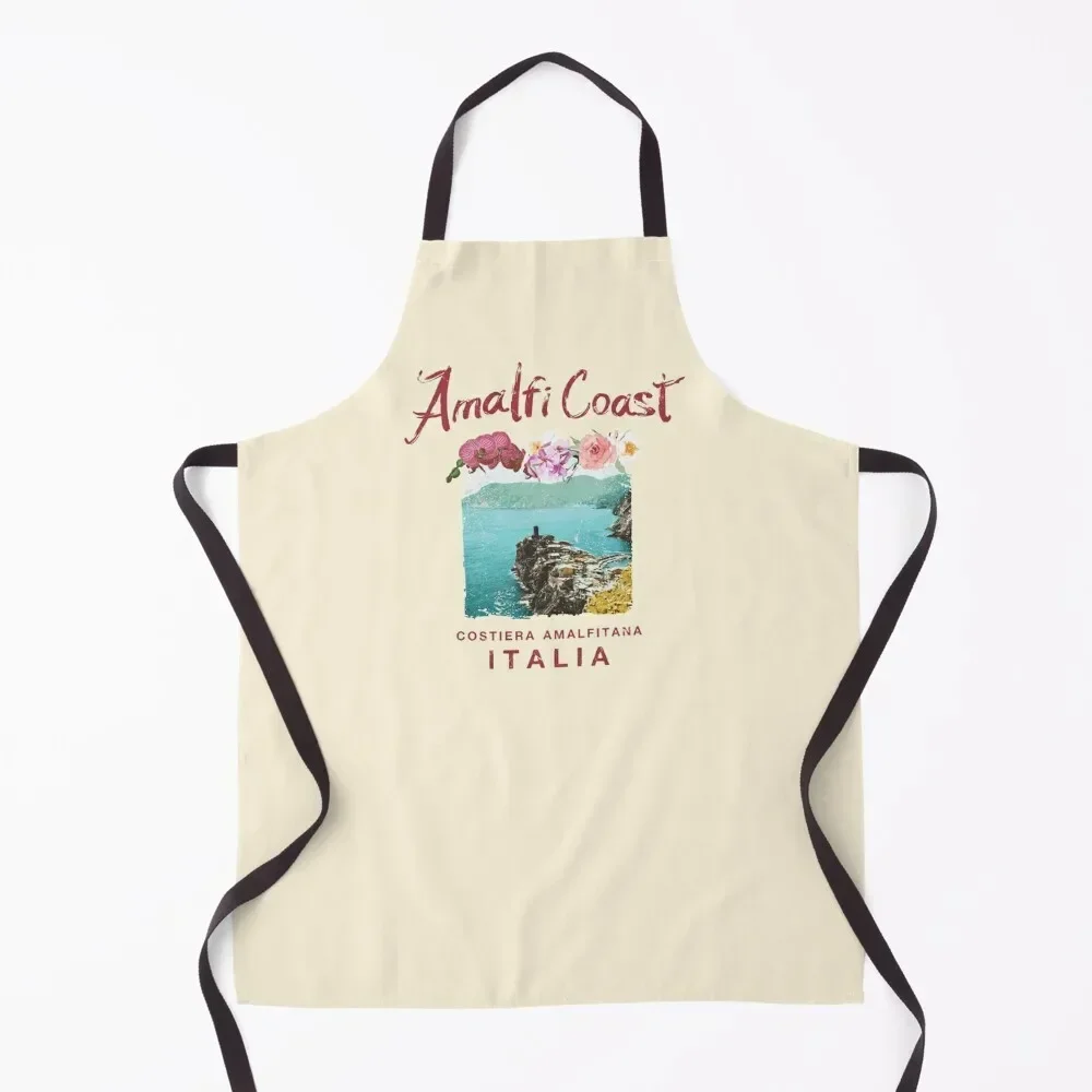 

Amalfi Coast Italy Vintage Italian Apron with personal logo waterproof for women Apron