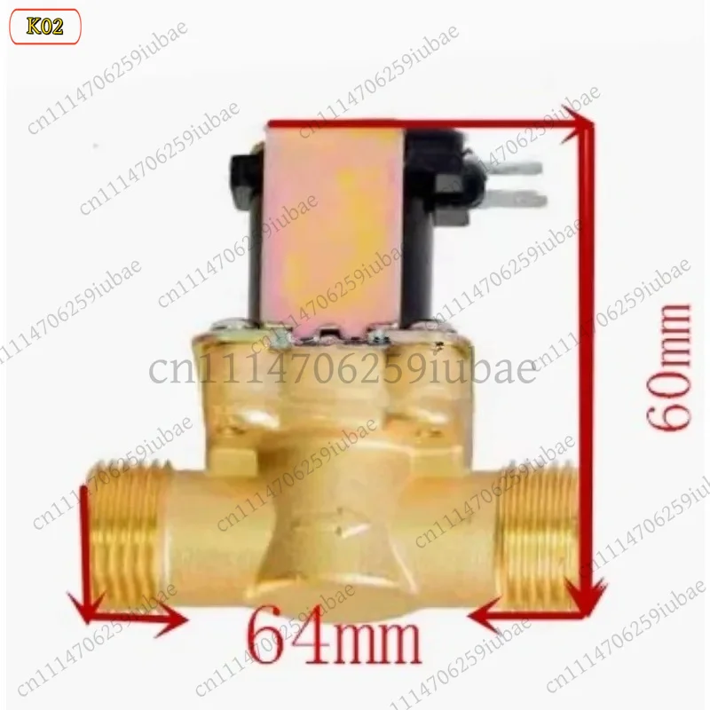 df 4 Points Solenoid Valve Normally Closed Water Inlet Valve DC12V 24V 220V for Solar Water Heater