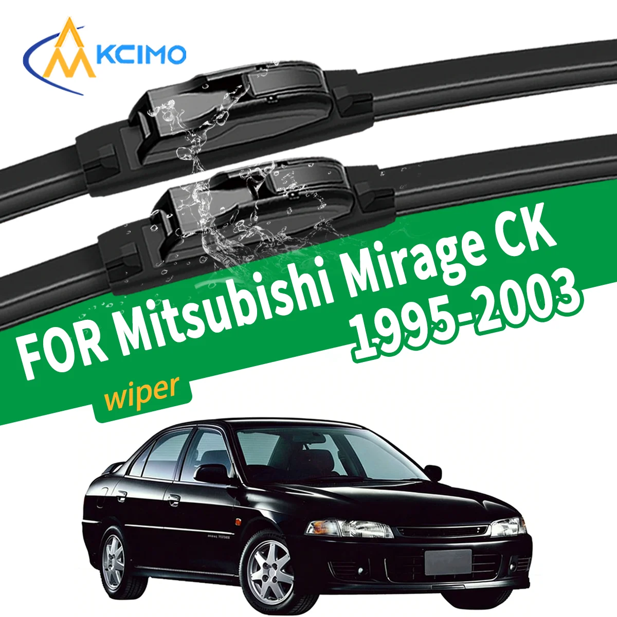 

New Silent Wiper Blades for Mitsubishi Mirage CK 1995-2003 High Quality Natural Rubber Replacement