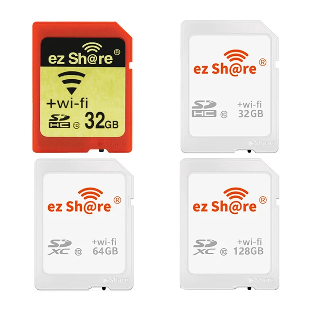 Original EZ share Memory SD Wifi Card 32GB 16GB wireless Share Card Class  10 64G 128G for canon/nikon/sony card - AliExpress 7