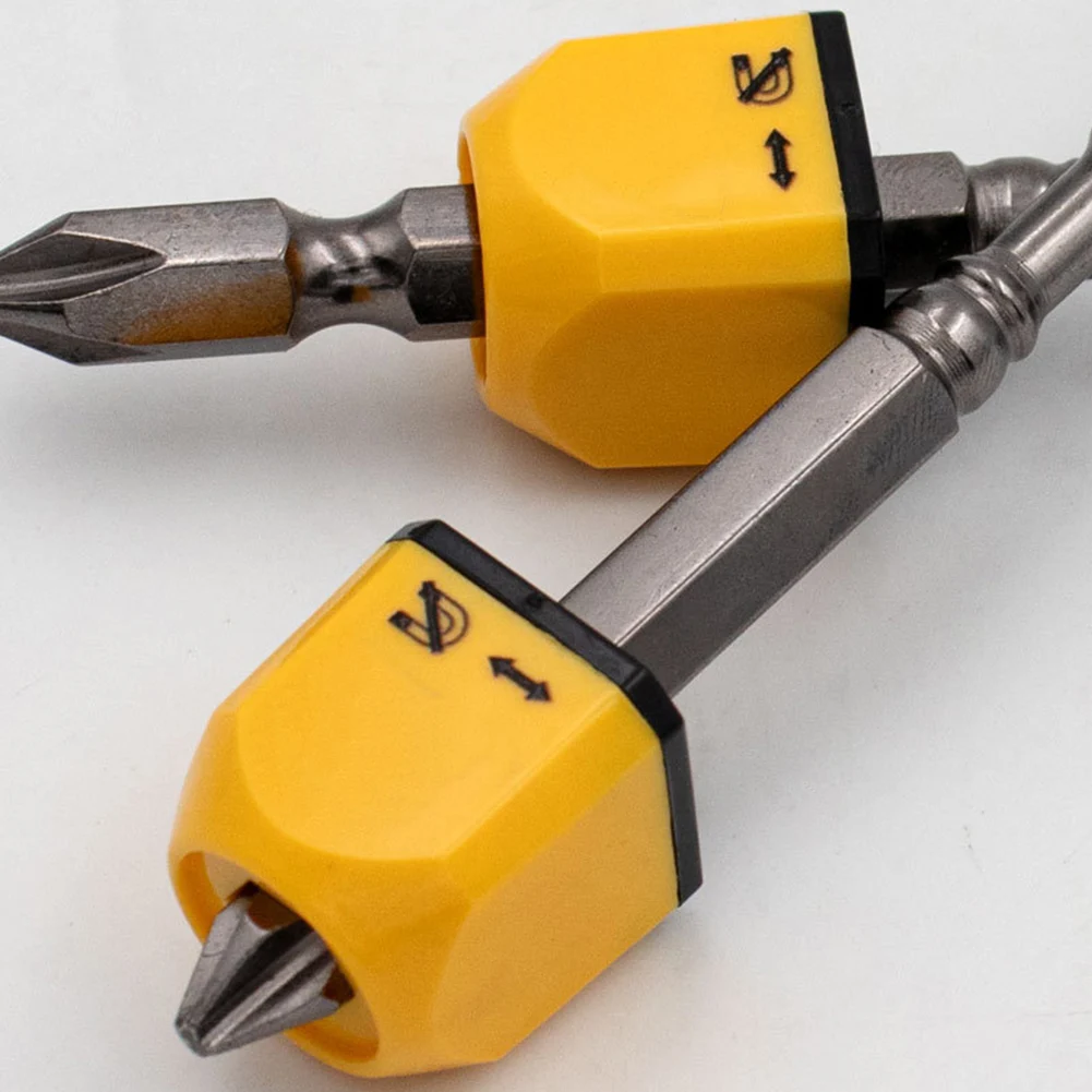 Magnetic Bit Holder Adapter for Screwdrivers Compatible with 4mm 5mm 6.35mm Hex Bits Compact Lightweight Design