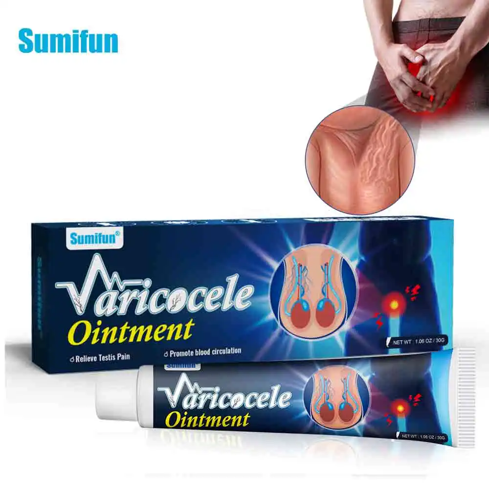 Sumifun Varicocele Varicose Vein Cream Phlebitis Vasculitis Ointment Varicosity Angiitis Medical Health Care Plaster