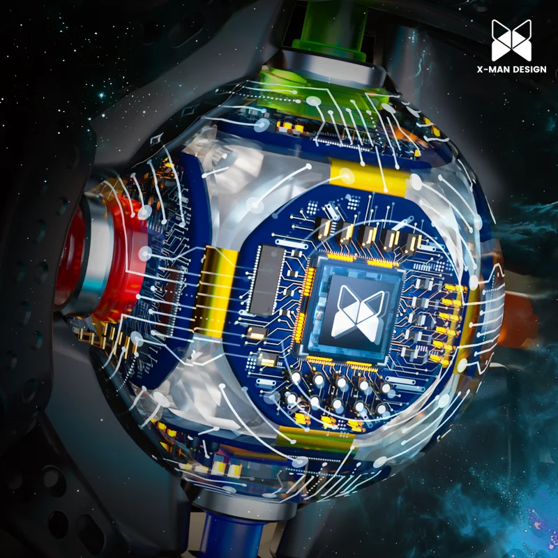 [JudyCube] Qiyi Tornado V4 AI Smart Cube UV Charging Box Version 3x3 Magnetic Magic Cube Fidget Toys Tornado AI 3x3 Cubo Magico