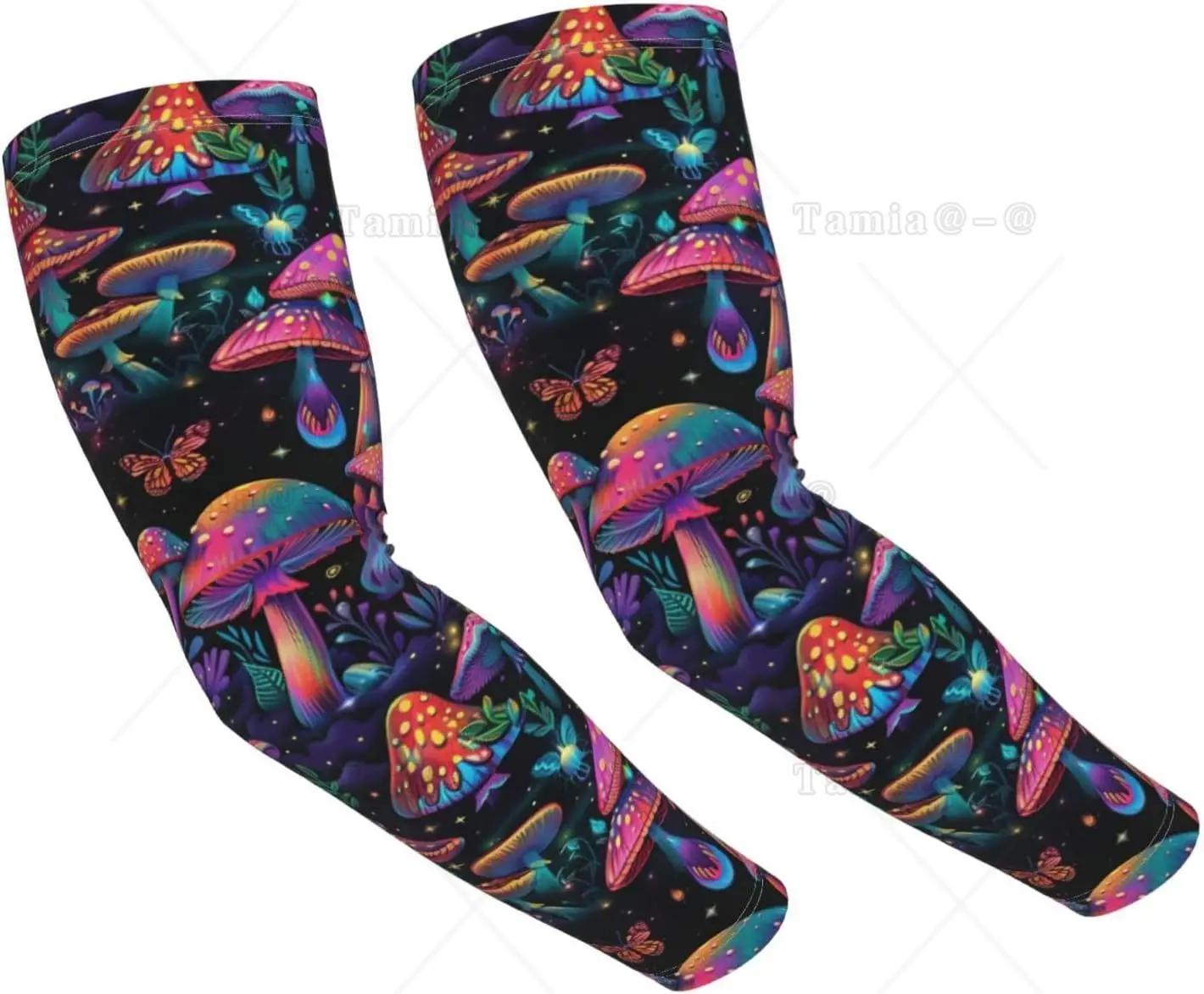 Botanical Mushrooms Gardening Sleeves For Women Men Farm Sun Protection Thorn Proof Cooling Arm Sleeves Cover Arms