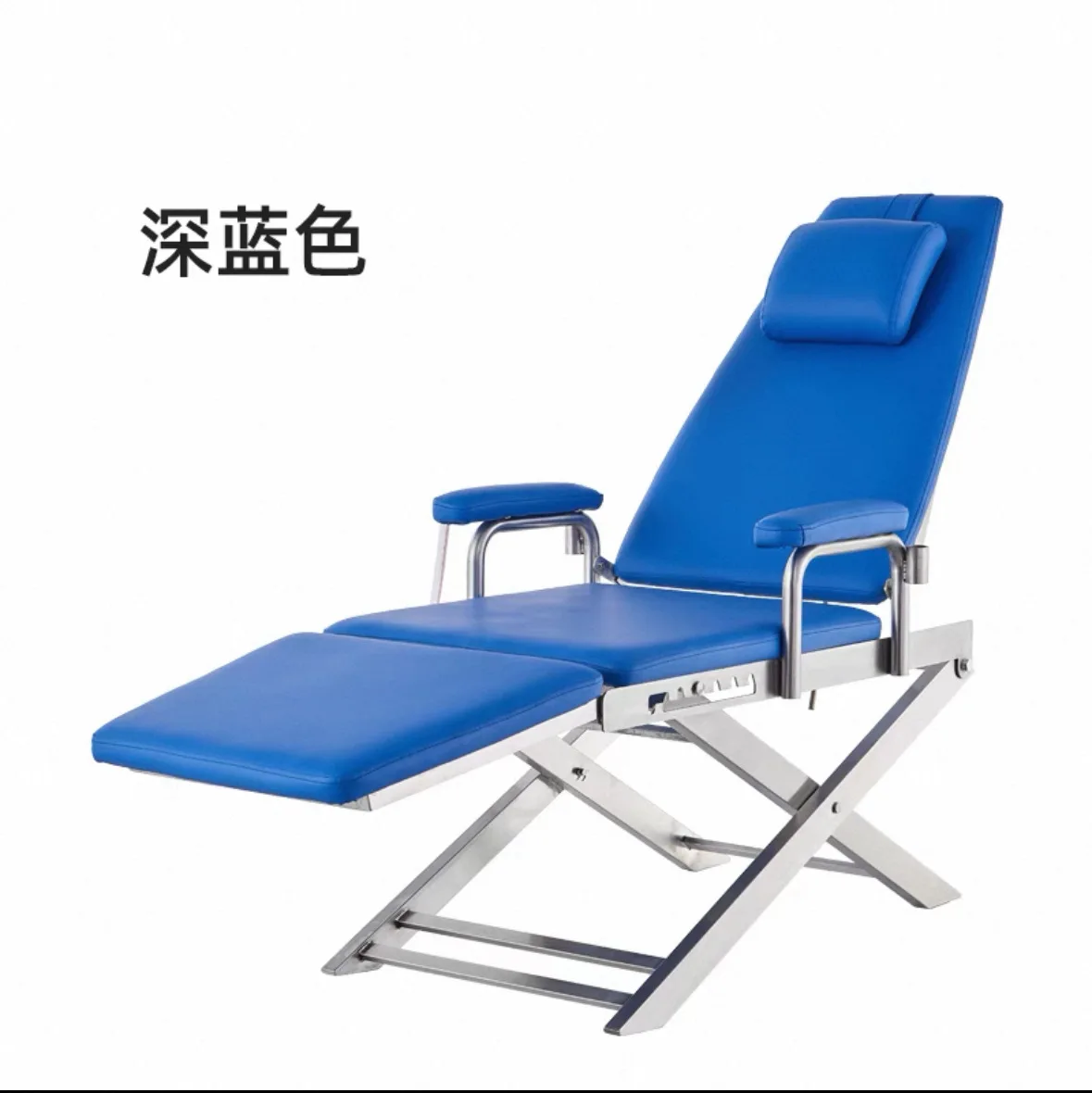 Folding Dental Chair, Portable Dentist Treatment Unit with Adjustable Headrest & Footrest, Medical Grade Steel Frame