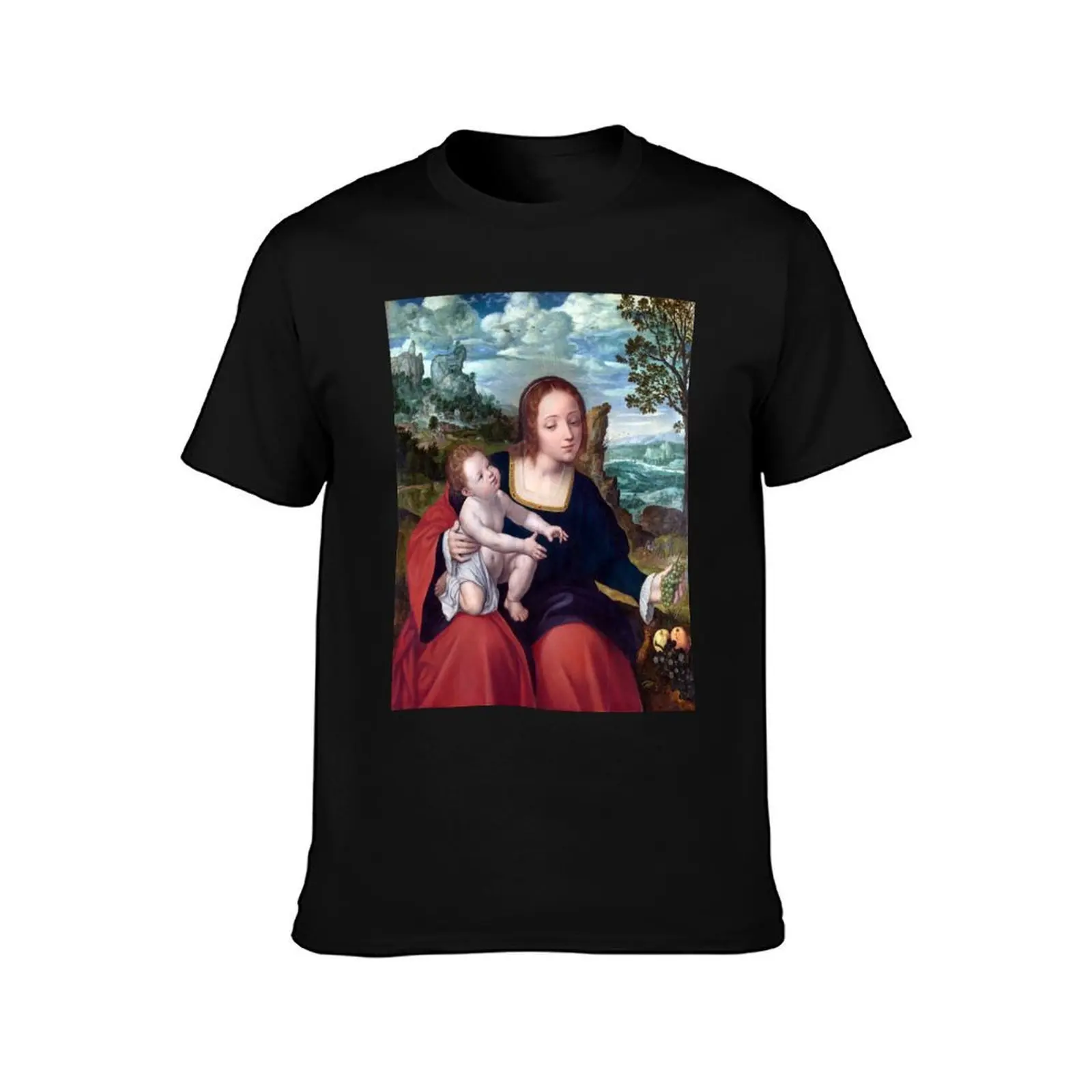 Quentin Matsys The Rest on the Flight into Egypt T-Shirt Holiday Lightweight T-Shirt
