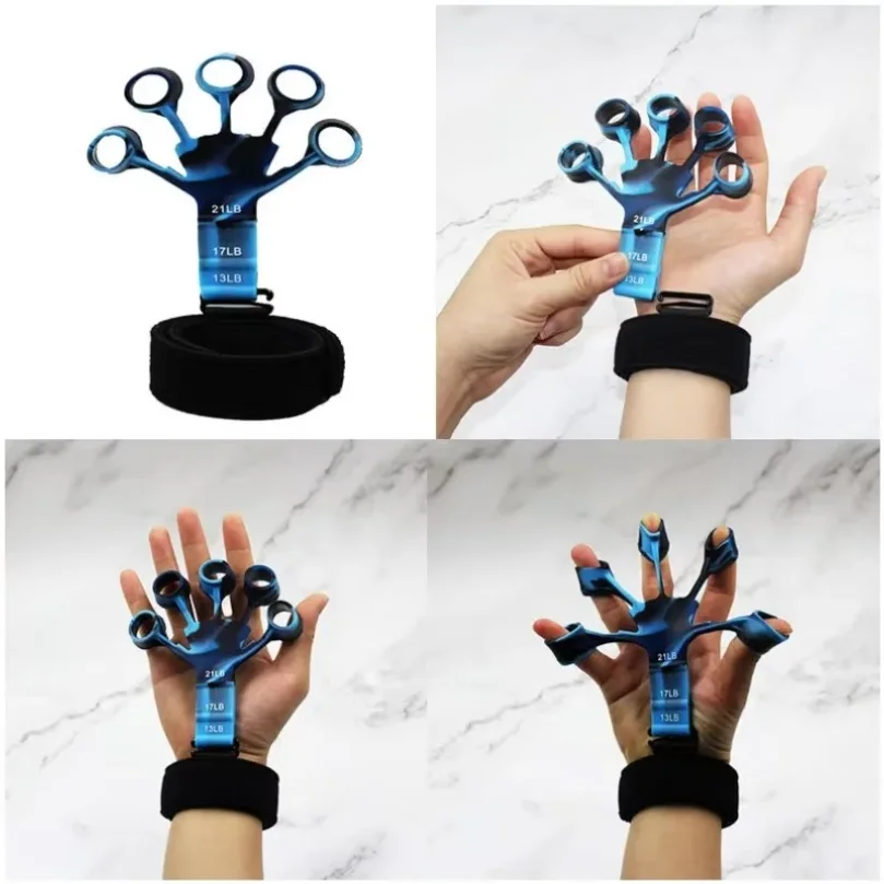 Finger Gripper Finger Exerciser Guitar Finger Exerciser 6 Resistant Levels Recovery Physical Tools Hand Strengthener For Patient