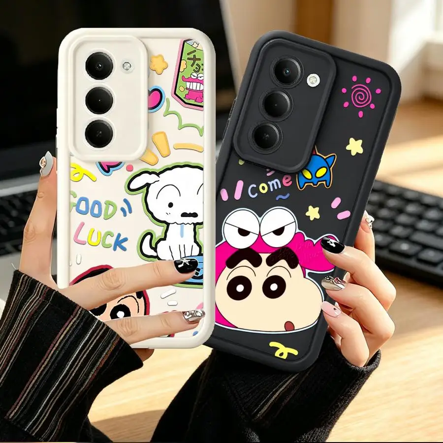Shin-chans Cute Case for Samsung Galaxy A34 A26 A32 A23 A12 A13 A56 A15 A16 Phone Cover A71 A72 A51 A73 A35 A36 A53 A54