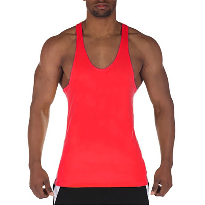 Muscle Guys Running Vest Brand Bodybuilding Stringer Tank Tops Gym Fitness Clothing Summer Cotton Breathable Mens Casual Shirt