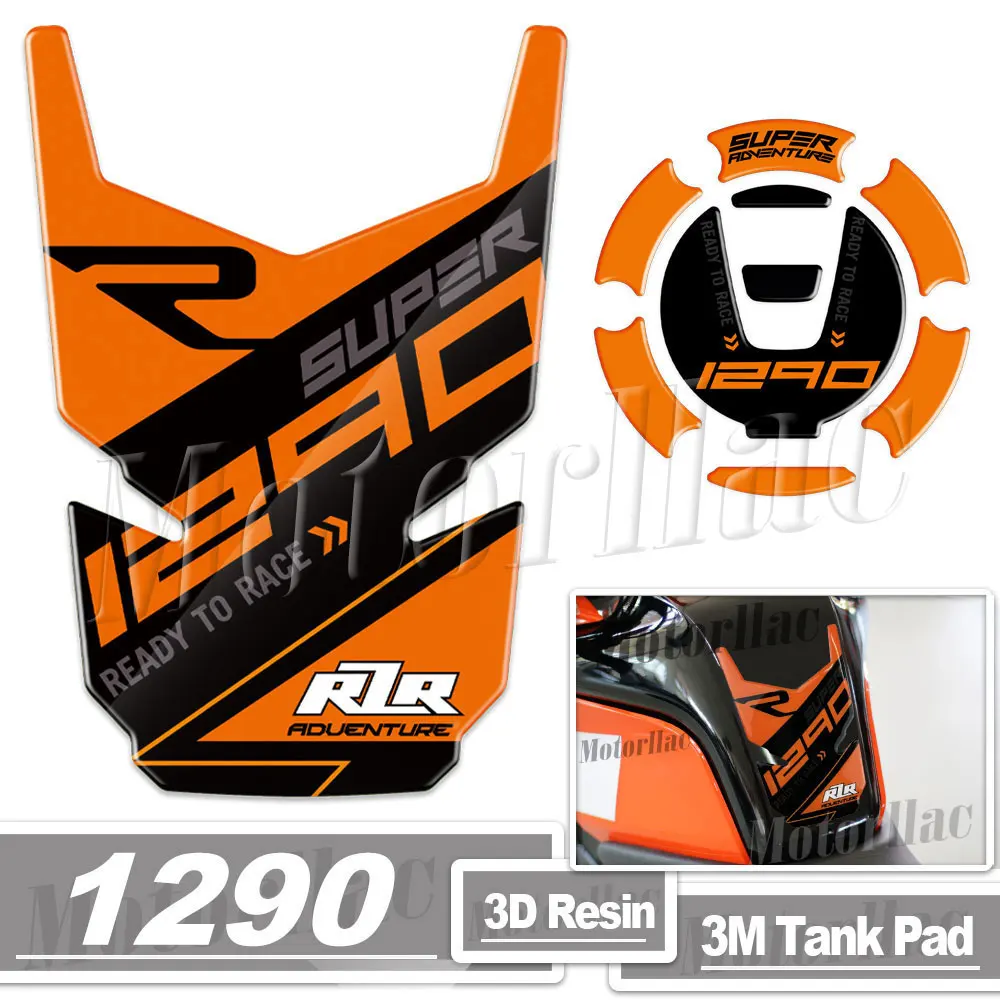 For KTM 1290 Super Duke GT 1290 SUPER Adventure R S 3D Motorcycle Fuel Tank Pad Stickers Protection Decals