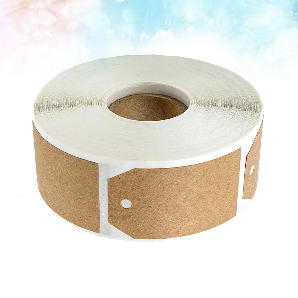 

Kraft Paper Label Sticker Pack of 100 Removable Lable Paper Stickers for Home Kitchen Storage Marking Classification Label