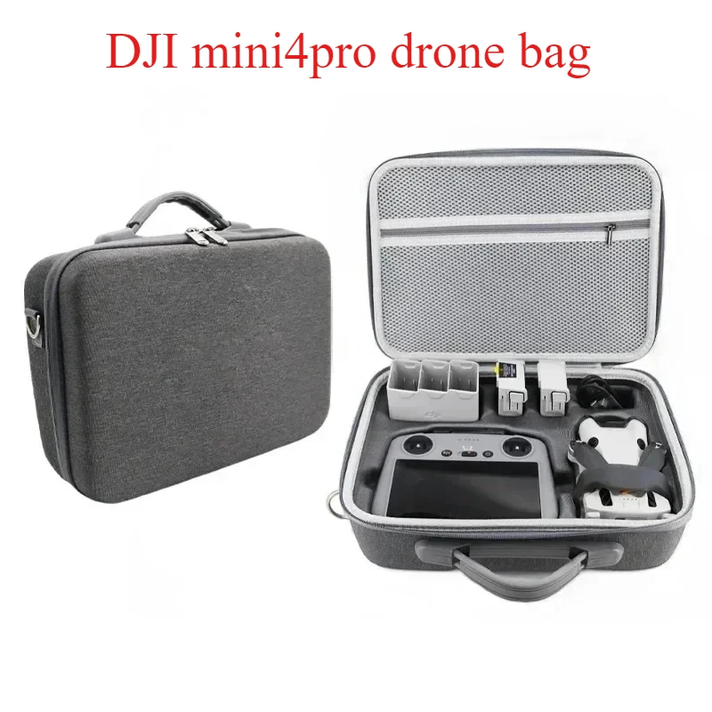 Suitable Dji Mini 4 Pro Drone Suitcase Bag Pro Bag Valise Backpack Case Box  Portable  Waterproof  Shoulder Strap Handbags Parts