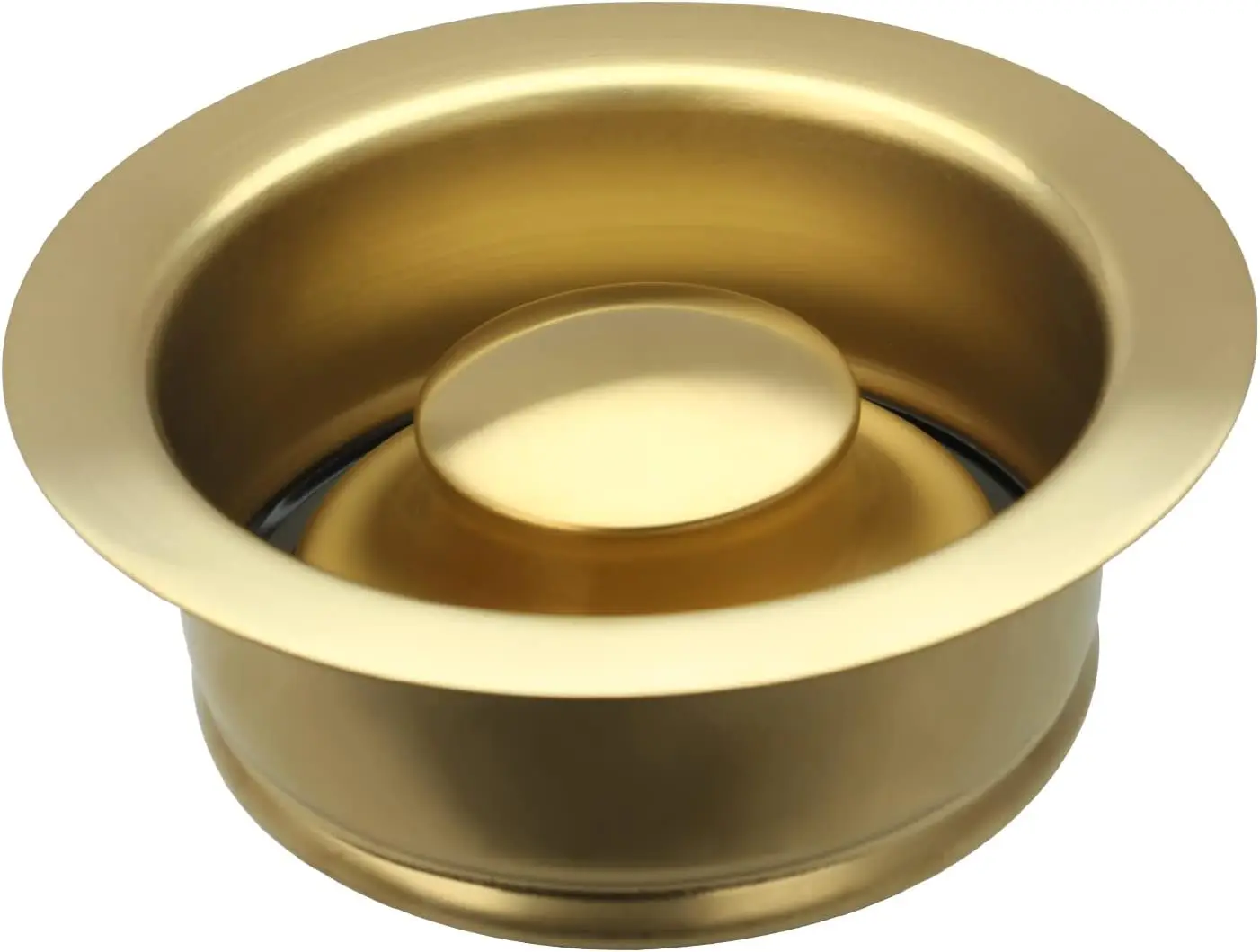 

Kitchen Sink Brass Gold Finish Garbage Disposal Flange Stopper, One Size Disposal Rim, Fit 3-1/2 Inch Standard Sink Drai