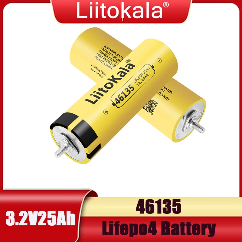 1-8PCS LiitoKala 3.2V 25Ah Lifepo4 Battery Pack Solar Energy System For Boats And RV Golf Cart Tax-free In The US  EU