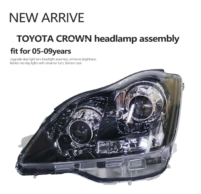 high quality Automotive modification accessories Car Headlight Assembly Fit for toyota crown