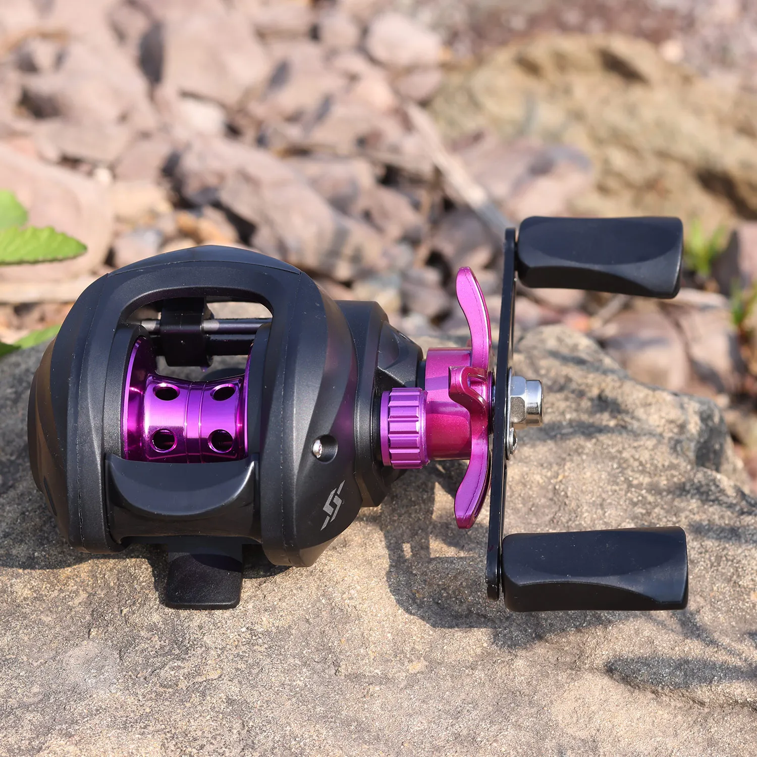 Sougayilang Baitcasting-Rolle mit Magnetbremssystem, 7,2:1 Übersetzungsverhältnis, Aluminiumspule, 8 kg maximale Bremskraft, für Süßwasser-Angeln – Detail 19