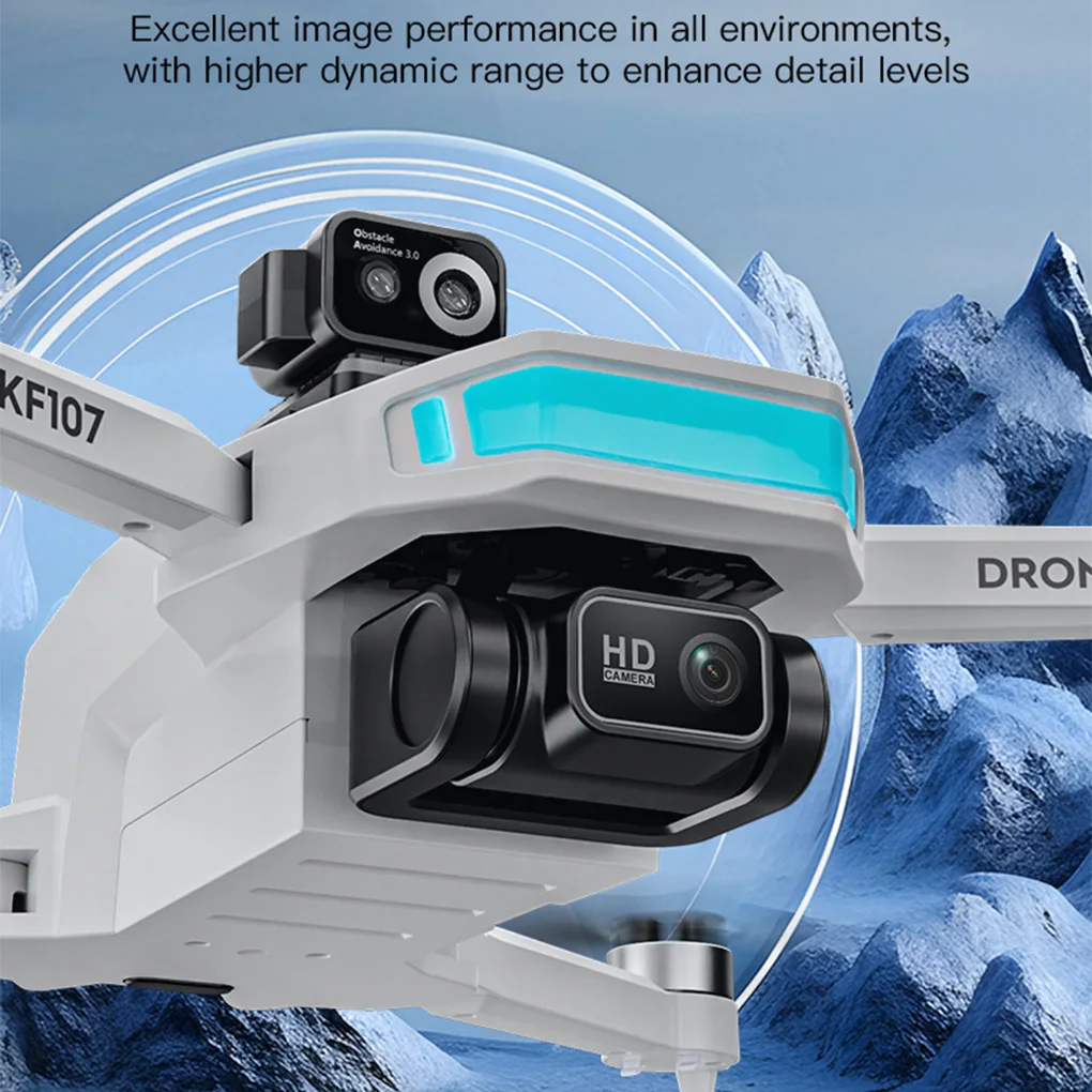 KF107 4K HD 카메라 드론 GPS 전문가용 대형 화면 브러시리스 원격 제어 드론 접이식 브러시리스 RC 쿼드콥터 드론
