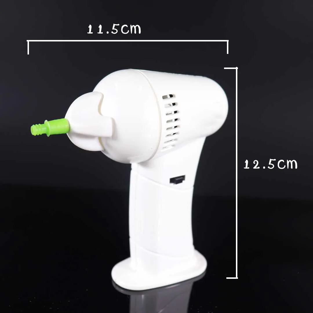 Portable Size Electric Ear Vacuum Cleaner Ear Removal Safety Body Health Care with  Soft & Safety Head Ear Care Tool Painless