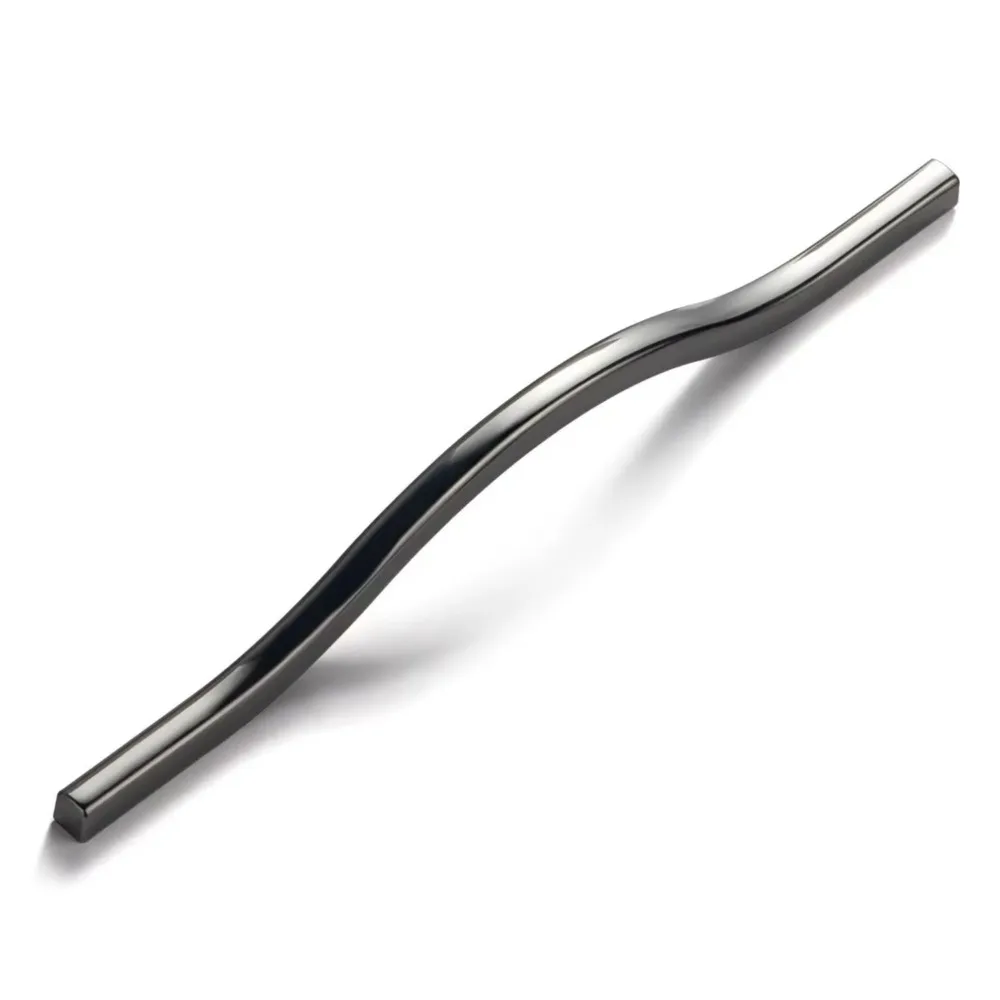 Goo-Ki Low Profile Antique Brass Cabinet Pulls Double Hole Centers(11.4''/12.6'') Zinc Alloy Handle for Drawer Cupboard Wardrobe