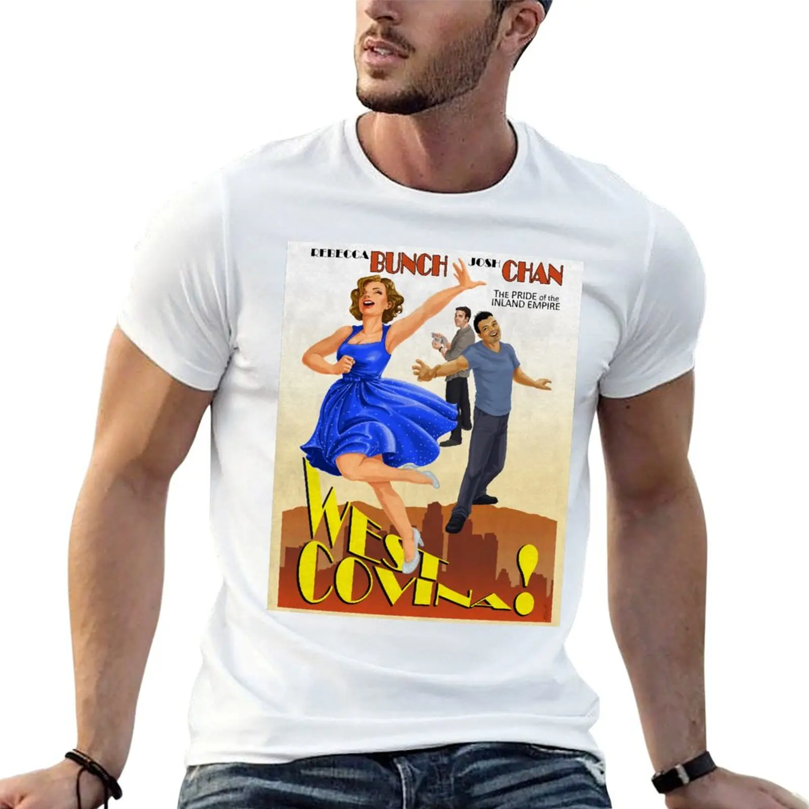 Camiseta West Covina the Musical, camiseta de algodón 100% para hombre, camisetas de algodón para hombre, paquete de camisetas de algodón