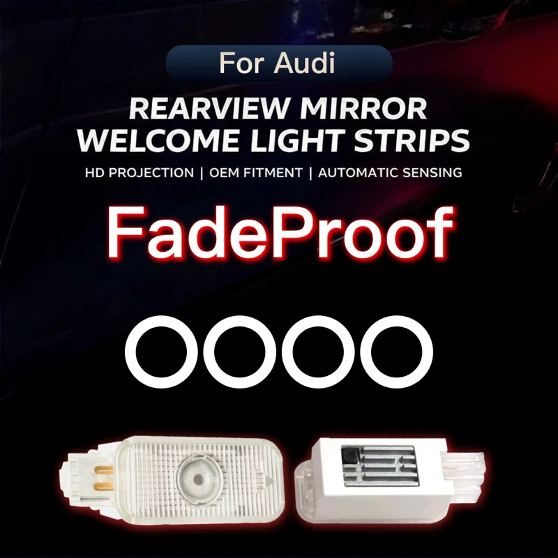 Projektor LED do drzwi samochodu Audi A6 C5 C6 C7 C8 A4 B5 B6 B7 B8 B9 S3 S4 S5 Q3 8U Q5 8R Q7 Q8 TT A3 8V V8 8P A5 A7 A8 SQ3 S7