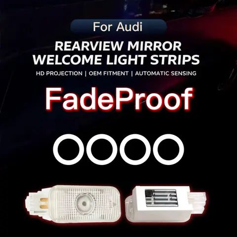For Audi A6 C5 C6 C7 C8 A4 B5 B6 B7 B8 B9 S3 S4 S5 Q3 8U Q5 8R Q7 Q8 TT A3 8V V8 8P A5 A7 A8 SQ3 S7 LED Car Door Projector Light