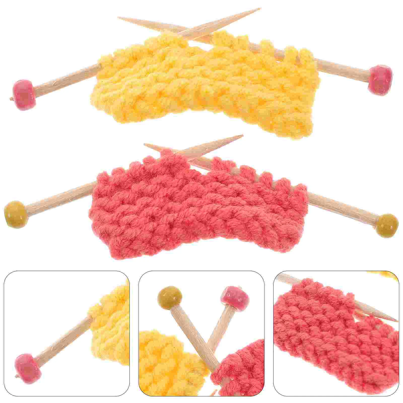 Knitted Sweater Knitting Crafts Ornament Model Photo Desktop Decor Supply Prop Layout