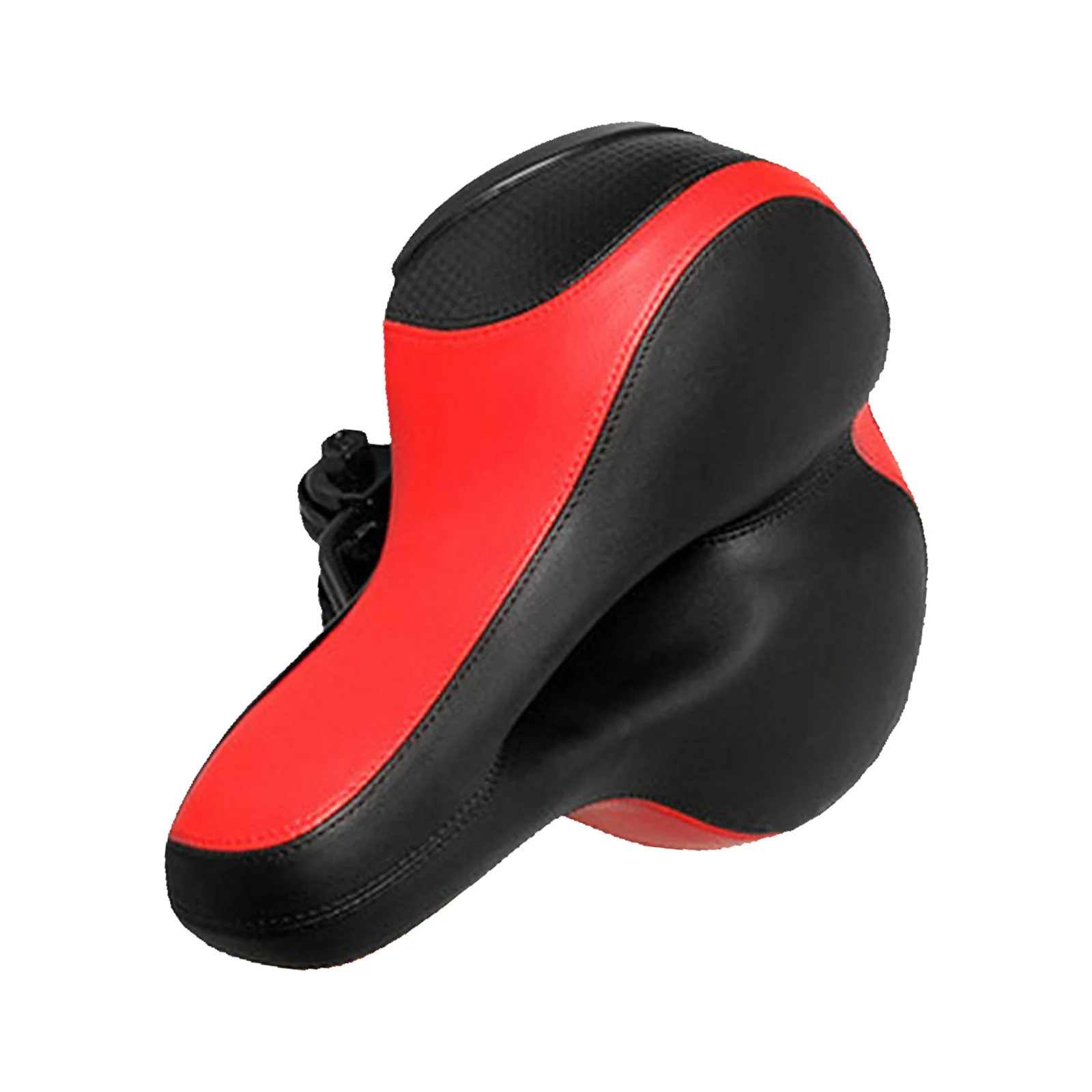 Thick Elastic Perforated Sponge Bike Seat For Mountain Road Folding Bikes 3D Groove Dual Rubber Spring Balls