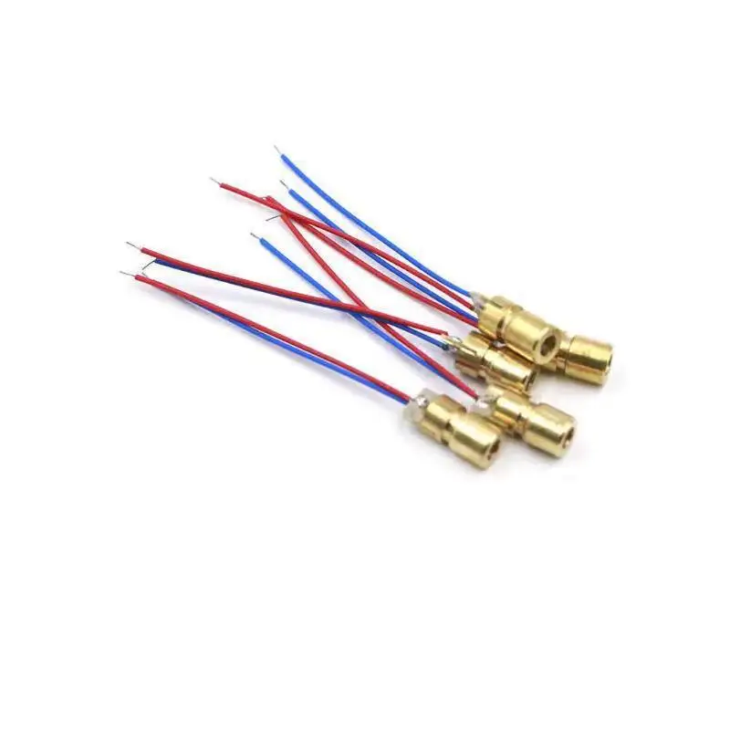 Laser Pointer Diode Module 5V Adjustable Copper Head Circuit Sight Stable Output for Exhibition Booth Guidance Marking