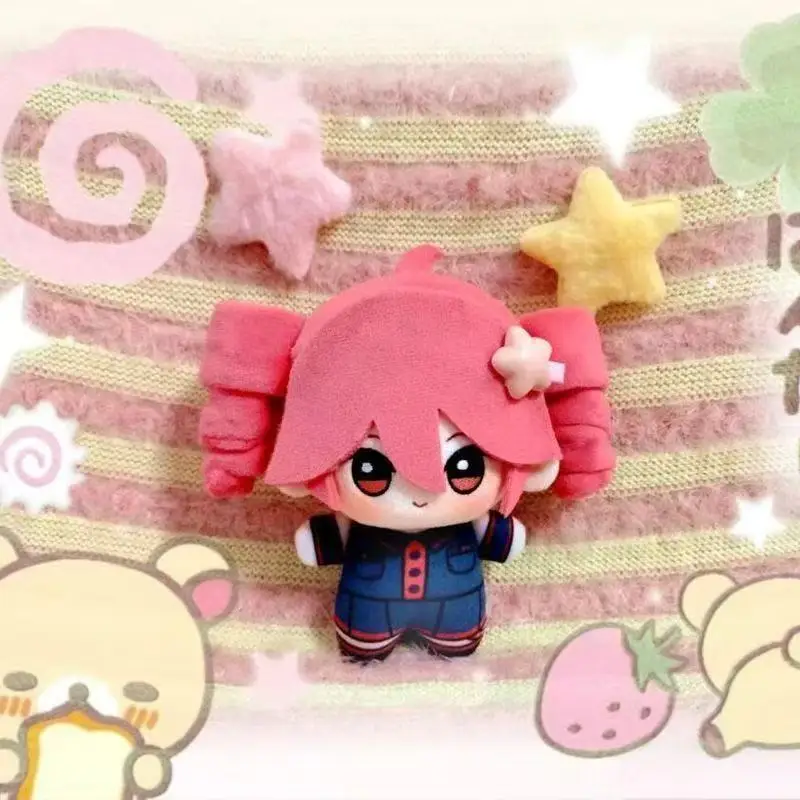 Gefüllte 10 cm hübsche Mädchen Kasane Teto bedruckter Körper Kawaii Baumwollpuppe Plüschtier COS Geburtstagsgeschenk oder süßer Rucksackanhänger