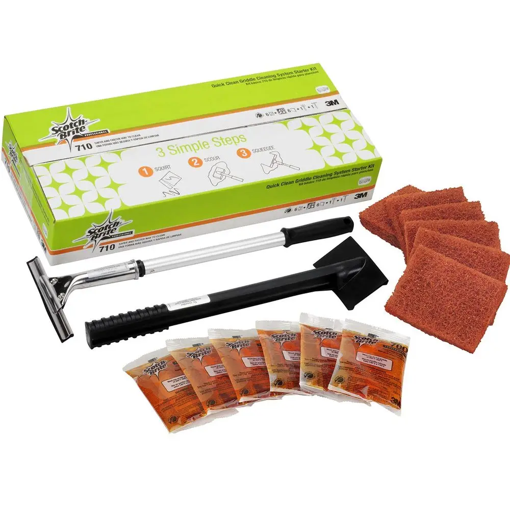 

Griddle Quick Clean System, Heavy-Duty, Effective in 3-5 Minutes, Removes Stubborn Food and Oils, Safe for Hot or Cool Surfaces