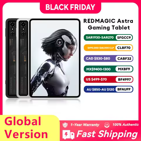 Global Version Redmagic Astra Gaming Tablet NP05J Snapdragon 8 Elite 9.06" OLED 165Hz 2400×1504 13MP 8200mAh Type-C