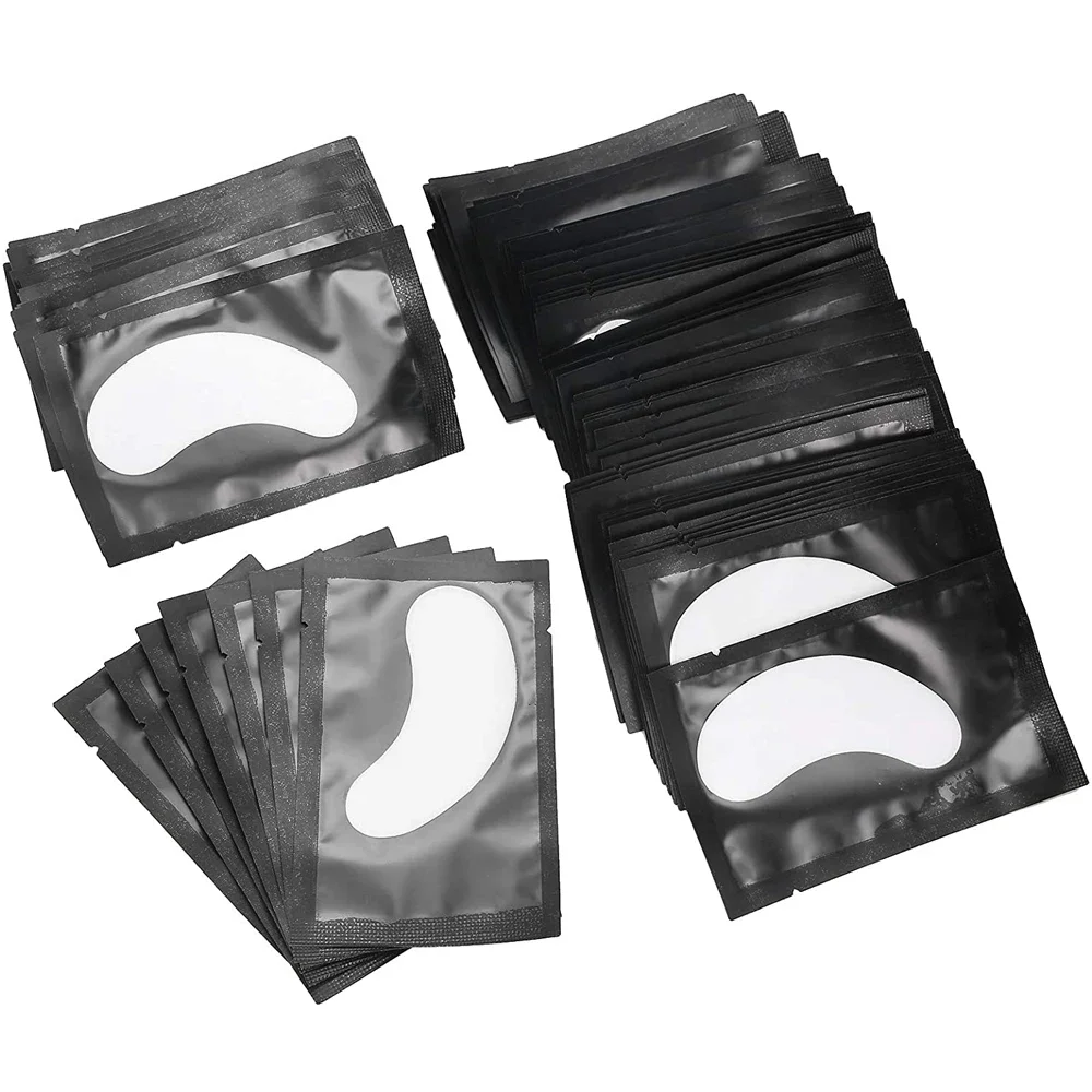 50pairs Eyelash Patches Eyelash Extension Under Eye Pads Paper Eye Lint free Sticker Hydrogel Eye Patches Gel Pad Make Up Tool