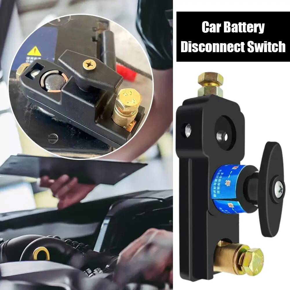 Car Battery Disconnect Isolator Cut Off Switch 12V 24V Universal Battery Terminal Anti-leakage Switch Car Check Parts