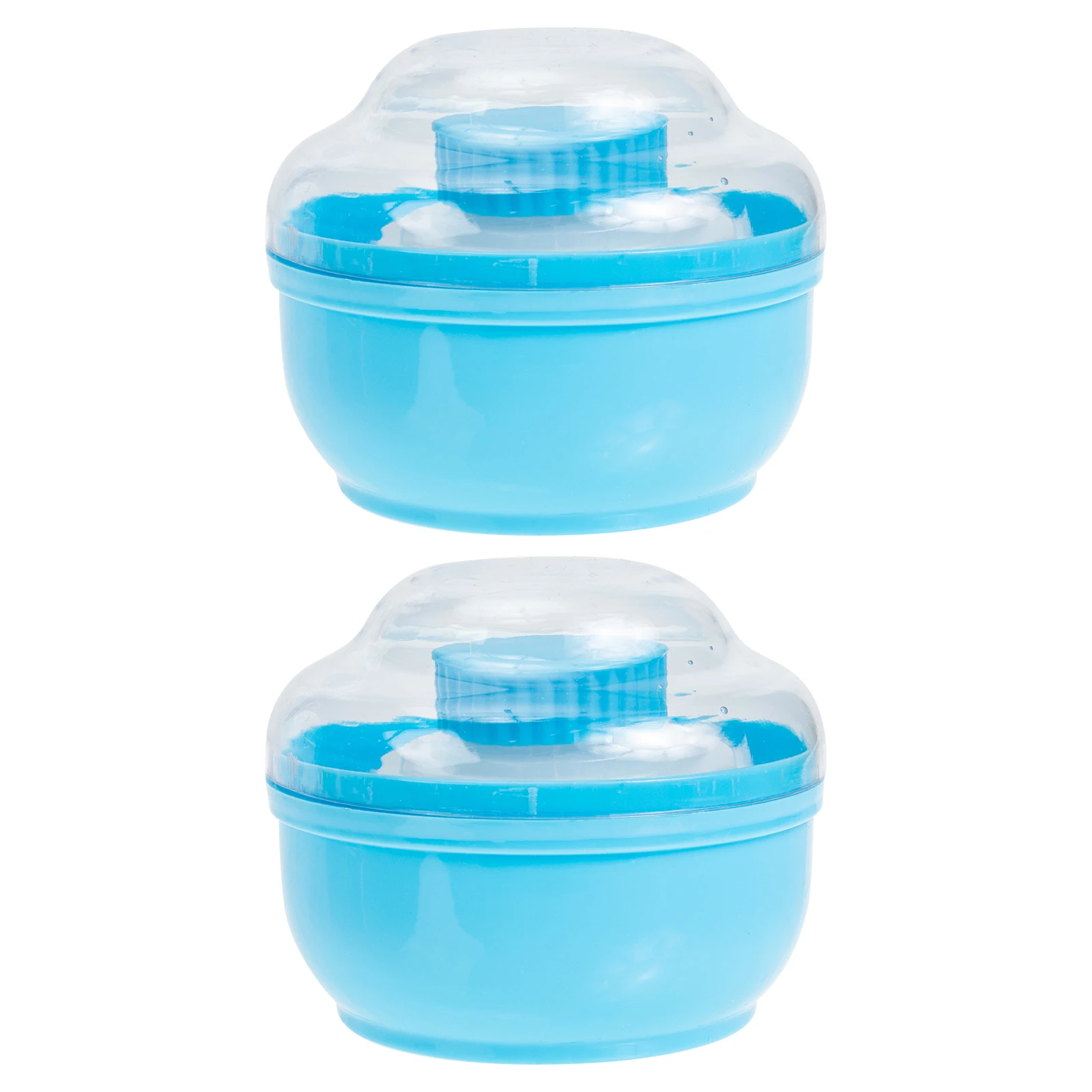 

2 set Case Dusting Container Talcum Newborn Home Makeup Infant Talcum Puff Box Box Use Makeup Puff Storage Container