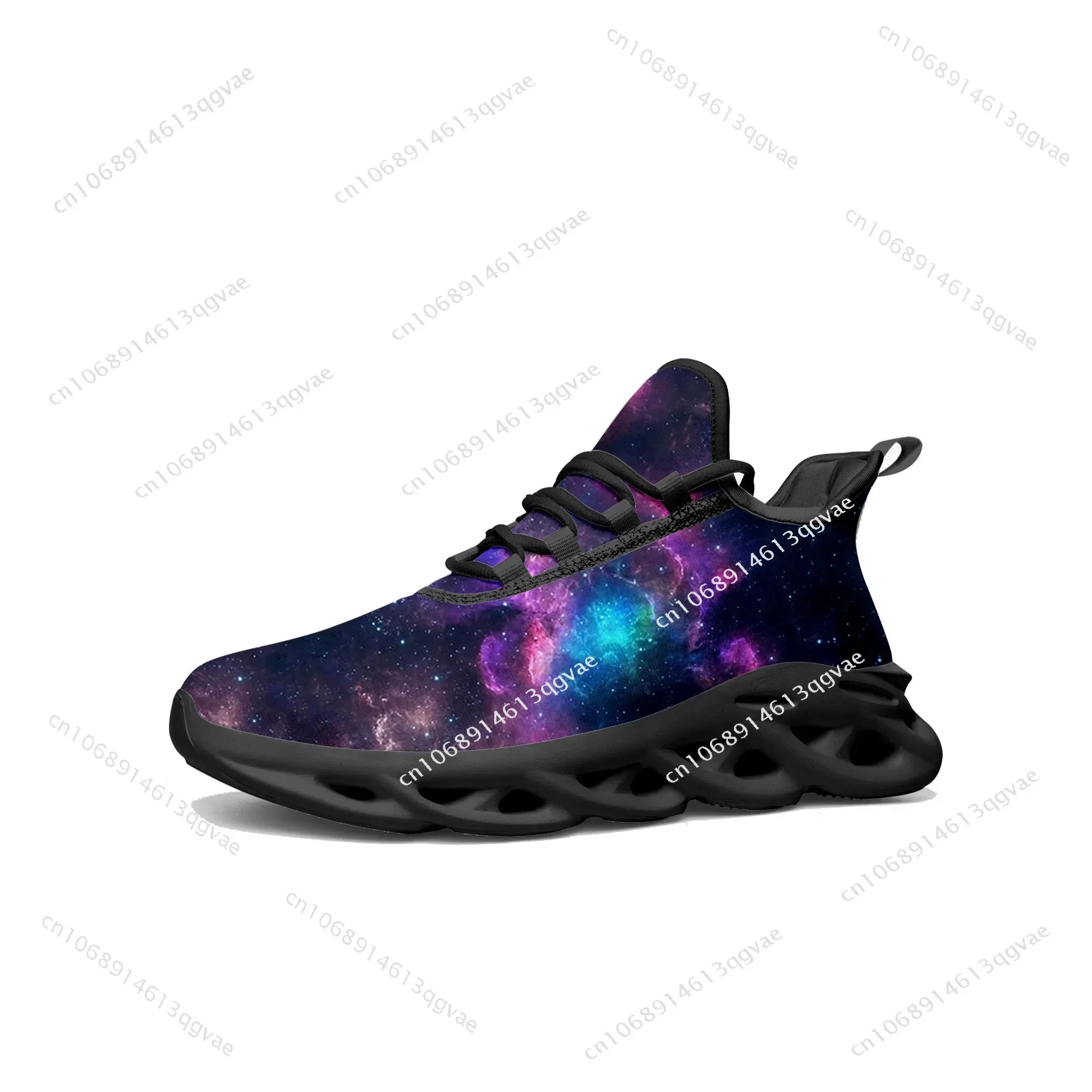 Galaxy Celestial Flats Sneakers Mens Womens Sports Running High Quality Sneaker Lace Up Mesh Footwear Tailor-made Shoe Black