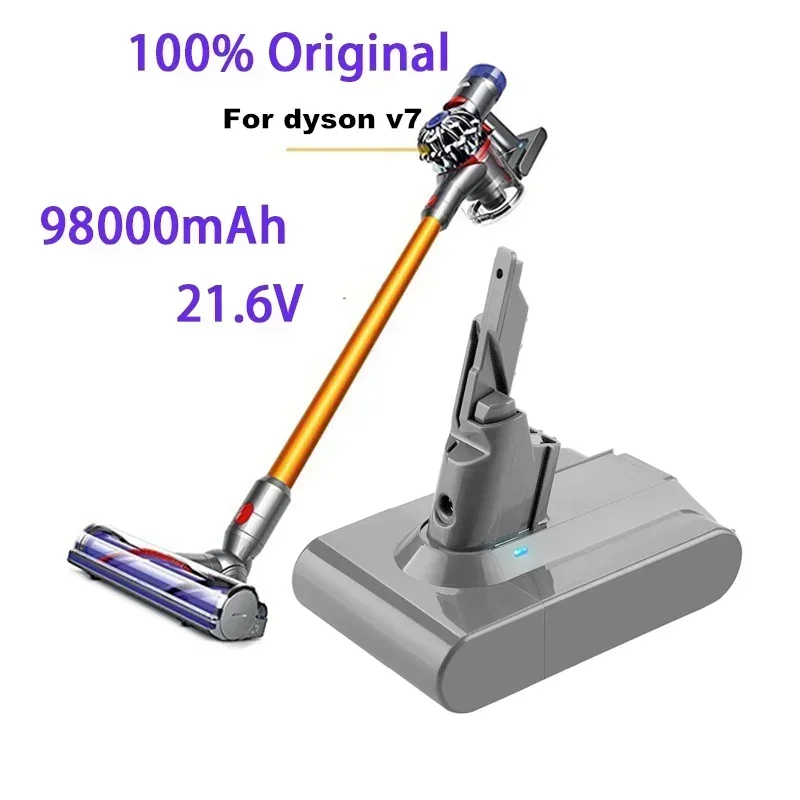 Batterie li-lon Wiederaufladbare gießen Dyson V7, 2022 V, 21,6 mAh, remplacement gießen aspirateur Tier Pro, 98000